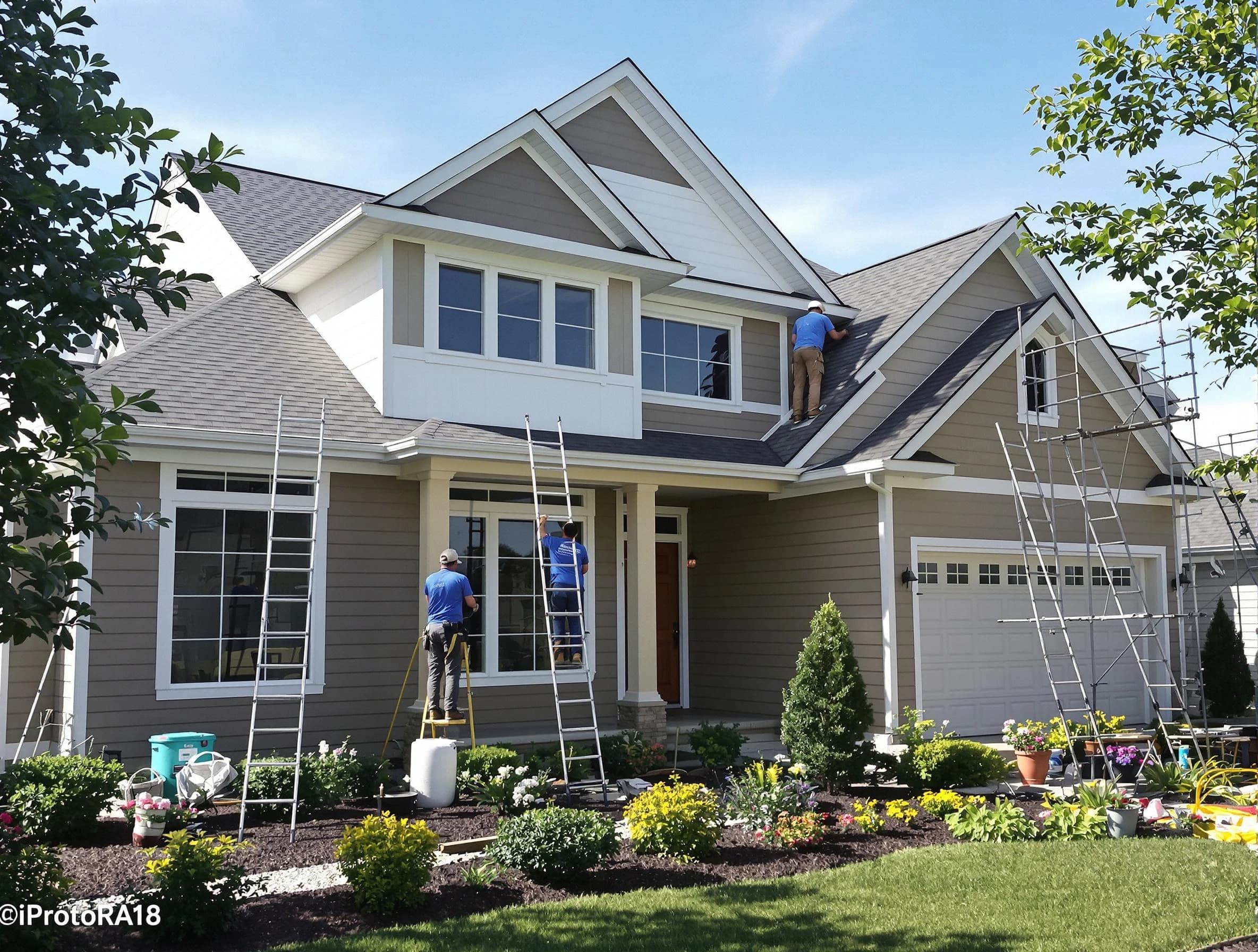 Detailed exterior painting by Tempe House Painters in Tempe