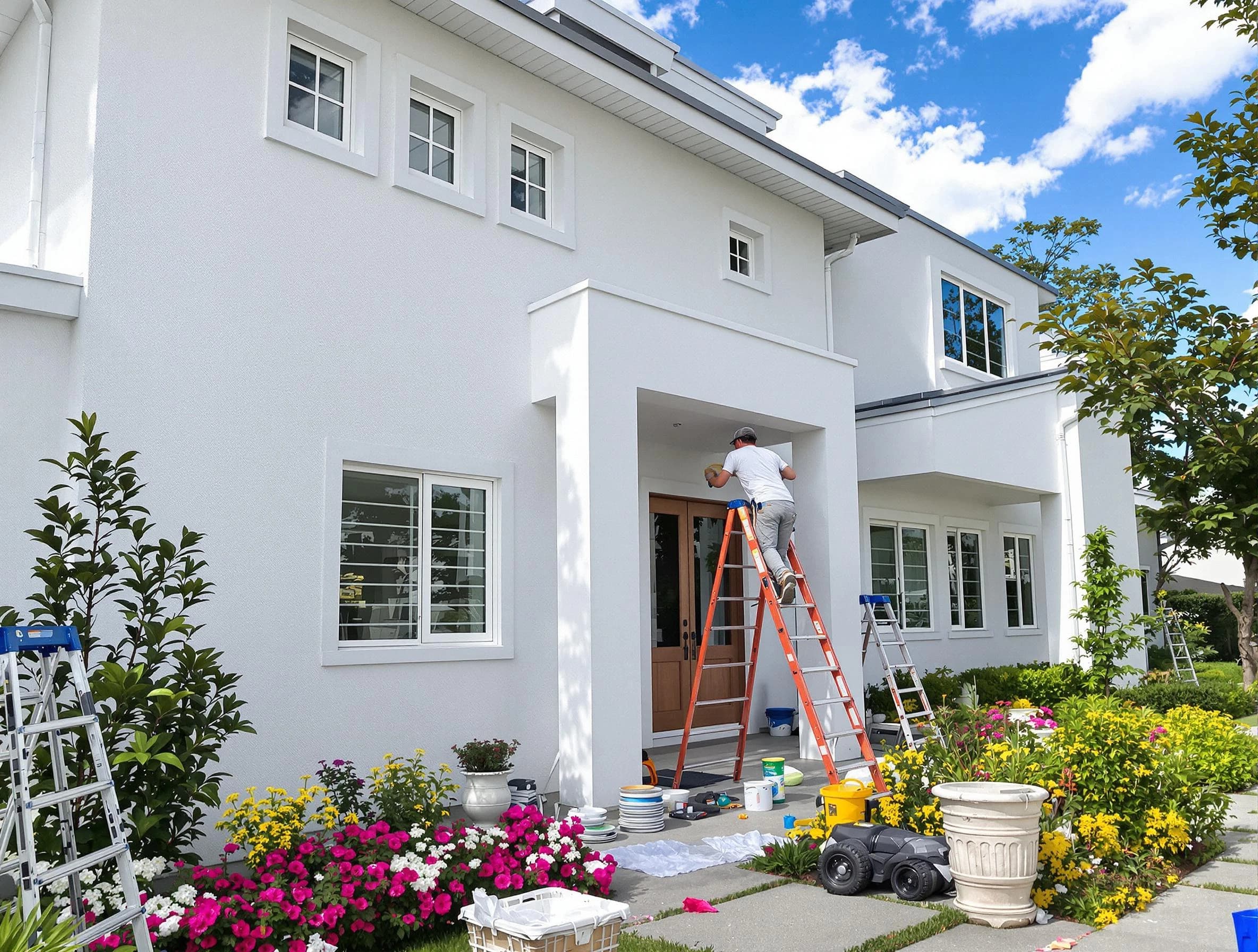 Tempe House Painters team delivering a fresh exterior coat in Tempe, AZ